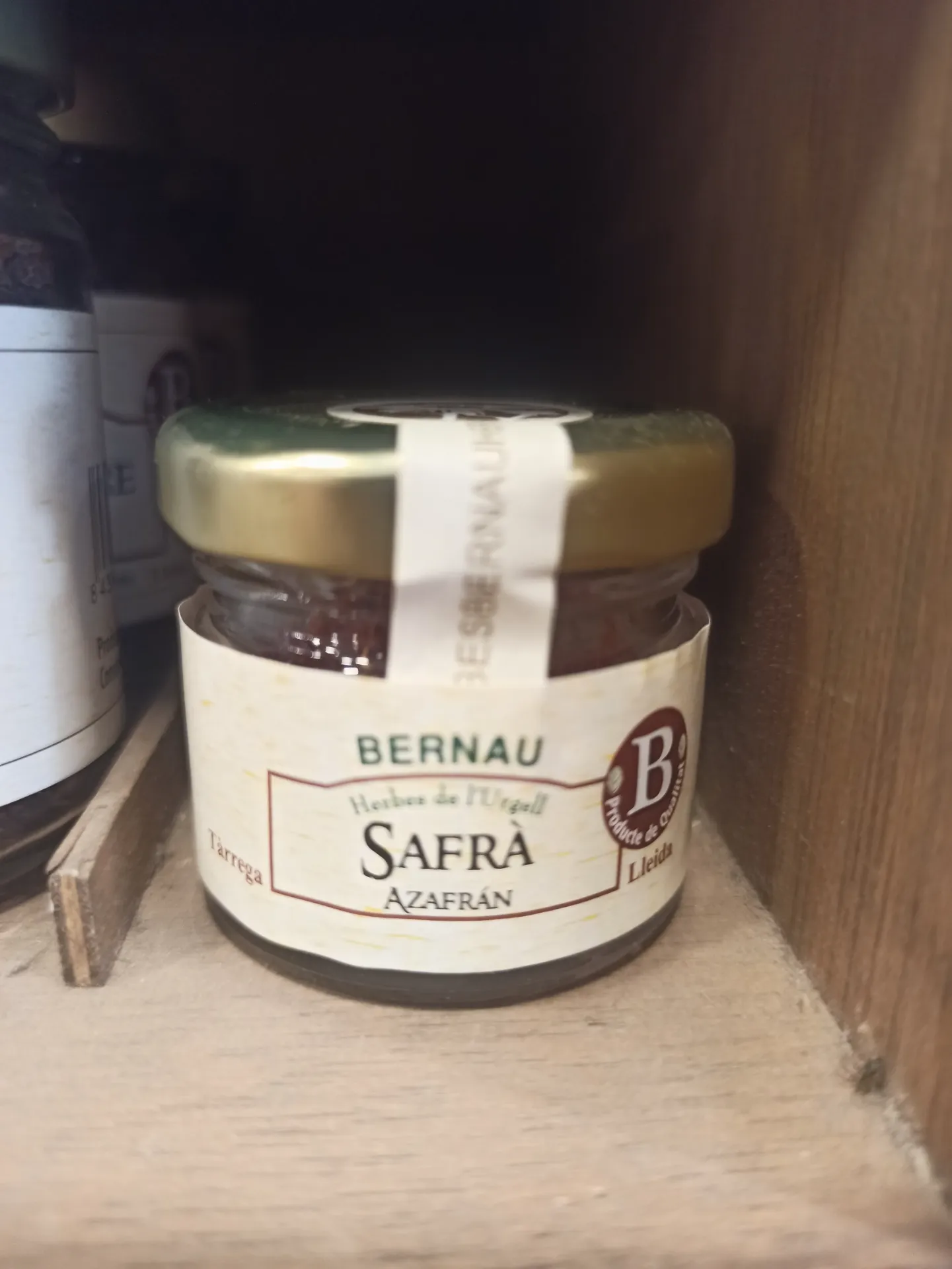[12133] Herbes Pot Vidre Safrà 1gr Bernau Herbes