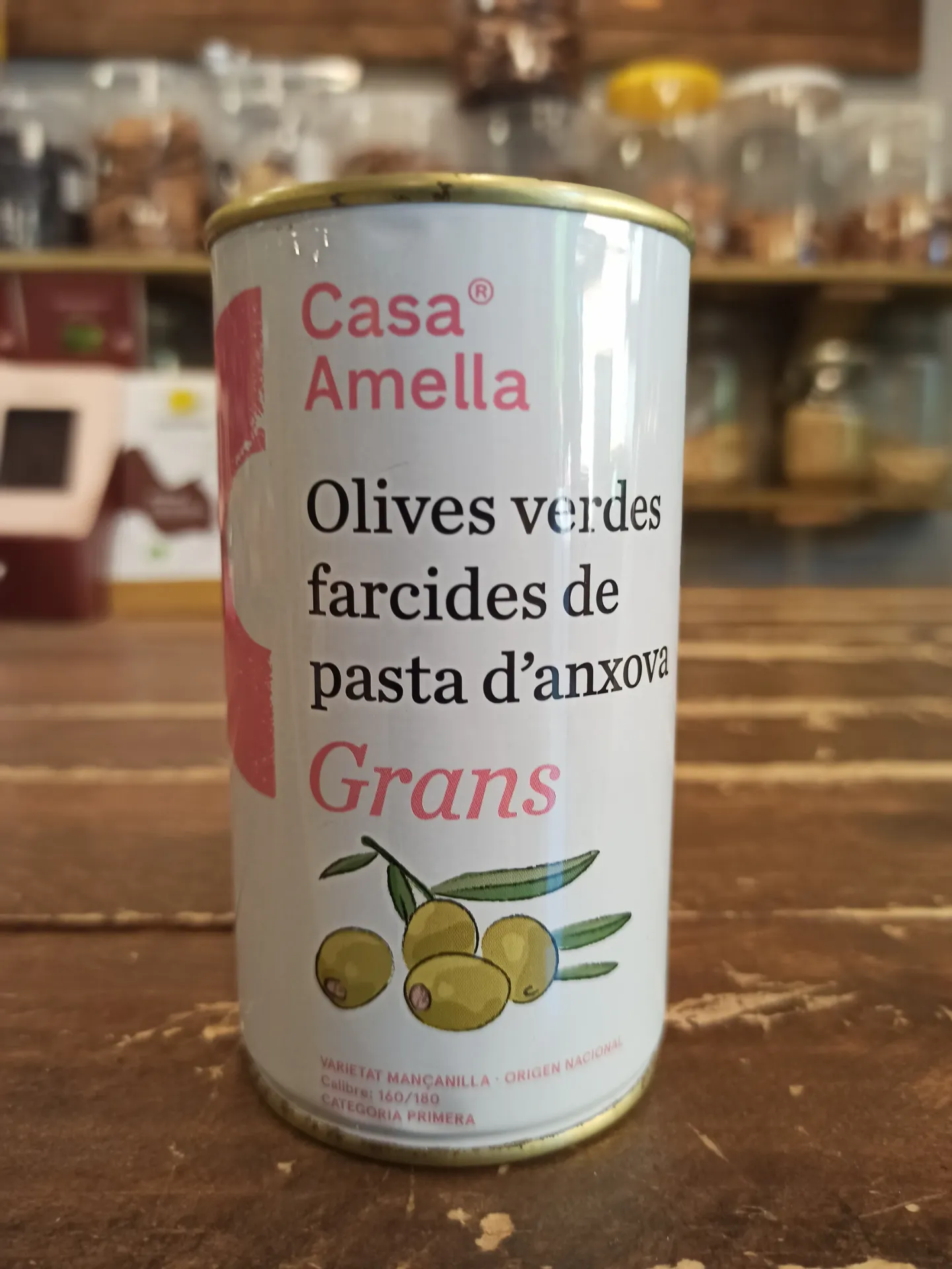 Olives farcides anxova llauna Casa Amella