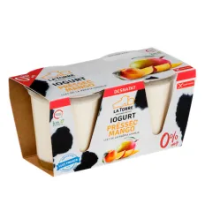 Iogurt desnatat mango i préssec La Torre pack 2